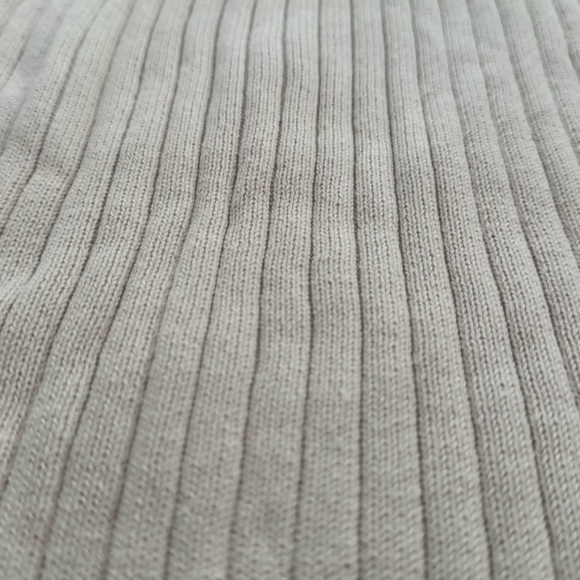 VINTAGE Y2K XG Boy's L Cotton Ribbed Quarter Zip Sweater Striped Sleeve 90’s - Picture 6 of 12